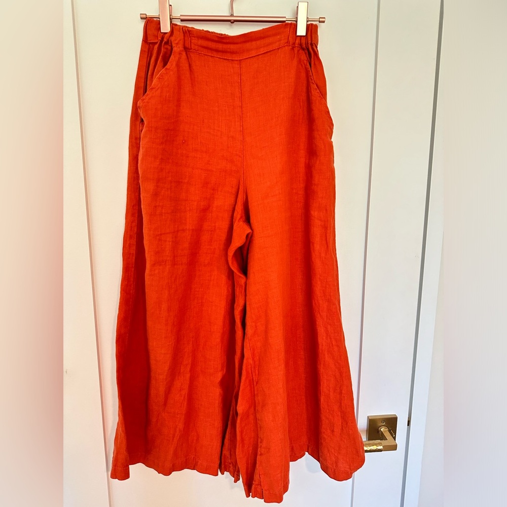 CP SHADES Wendy Orange linen pants
